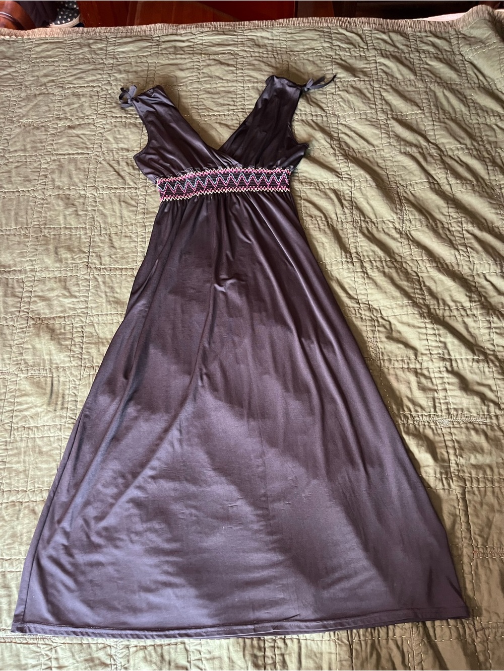 Women’s Sleeveless Smocked Waist Maxi Dress -Size 1X